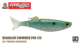 A Band of Anglers HYPERLASTICS™ DEADALIVE™ Pro5" - Swimmer Pro 123, See-Through Greenback