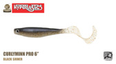 A Band of Anglers HYPERLASTICS™ CURLYMINN™ Pro 6" - Lure Pack, Black Shiner