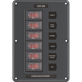 Blue Sea 4322 Circuit Breaker Switch Panel 6 Position - Gray