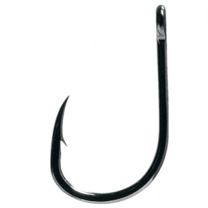 black nickel fishing hooks Predator Jig S1/0 ringed eye and 1X short shank Addya Black Nickel Steel-Bug Hooks,