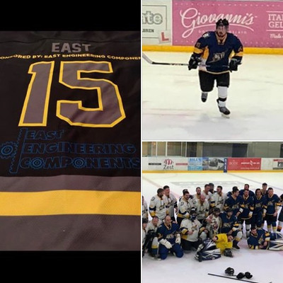 Jack East #15 Ice Hockey sponsored again.