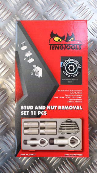 STUD AND NUT REMOVAL SET 11 PCS