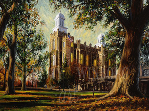 Logan Temple Autumn Giclée Print