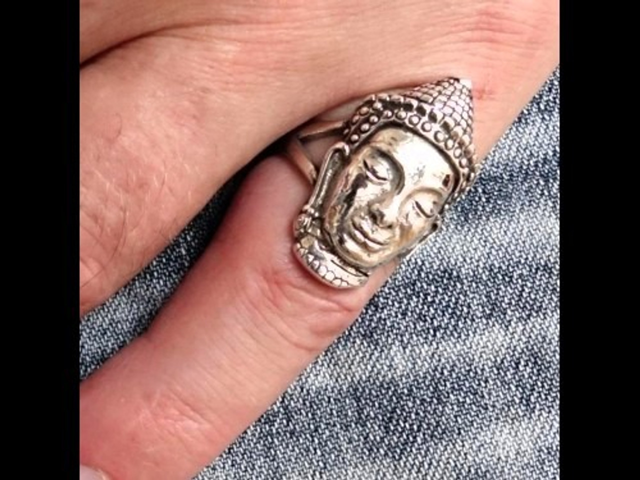 Sterling Silver Buddha Ring - DharmaShop