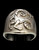 Sterling silver Capricorn ring Zodiac Horoscope Goat symbol Earth Star sign high polished 925 silver