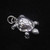 Little Sterling silver Animal Pendant Turtle cute Reptile high polished 925 silver