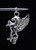 Sterling silver Fantasy Animal Pendant Pegasus small Winged Horse high polished 925 silver