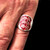 Sterling silver English Flag ring Three Lions coat of arms England with Red enamel high polished 925 silver