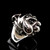 Sterling silver Bull Dog ring Breed Dog high polished and antiqued 925 silver animal ring