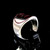 Sterling silver ring Double Axe symbol Ninja assassin with Red enamel high polished 925 silver