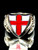 Sterling silver English Flag ring Red Cross on Dragon shield England