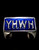 Sterling silver initial ring YHWH Religious Hebrew name Yahweh God of Israel with Blue enamel high polished 925 silver