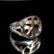 Sterling silver Peace symbol ring anti war high polished 925 silver unisex ring