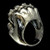 Heavy Sterling silver men's ring Fist with Knuckle Duster high polished 925 silver