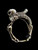 Sterling silver Skull ring Evil Skeleton high polished 925 silver