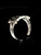 Sterling silver word ring Party Chick Two words Bold letters high polished 925 silver