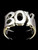 Sterling silver Letter ring Boy One word Bold letters high polished 925 silver unisex ring