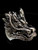 Big Sterling silver ring Huge Dragon head high polished and antiqued 925 silver