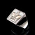 Sterling silver Chess symbol ring The King Medieval Crown Matte finish and high polished 925 silver men's ring