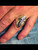 Sterling silver Coptic Cross ring Medieval Christian symbol Black enamel inlay high polished 925 silver