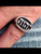 Sterling silver ring Yahweh God of Israel Hebrew writing with Black enamel high polished 925 silver