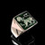 Sterling silver men's ring Sinhalese Lion Flag Sri Lanka with Green enamel high polished 925 silver