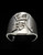 Sterling silver Zodiac ring Rat Chinese letter symbol high polished 925 silver