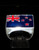 Sterling silver ring Kiwi Flag New Zealand with Blue and Red enamel Stars and Stripes 925 silver