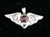 Butterfly shaped Sterling silver women's Pendant with a natural Dark Red Garnet Gemstone