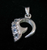 Elegant Sterling silver Gemstone pendant with 4 sparkling little Blue Fire Moonstones