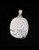 Oval shaped Sterling silver Gemstone pendant with 3 sparkling little Blue Fire Moonstones