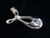 Elegant Sterling silver Gemstone pendant with 2 sparkling little Blue Fire Moonstones