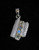 Sterling silver Gemstone pendant with 4 sparkling little Blue Fire Moonstones