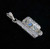 Sterling silver Gemstone pendant with 4 sparkling little Blue Fire Moonstones