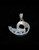 Beautiful Sterling silver Pendant with 4 small Sparkling Blue Fire Moonstone Gemstones