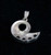 Beautiful Sterling silver Pendant with 4 small Sparkling Blue Fire Moonstone Gemstones