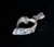 Beautiful Sterling silver Heart shaped Pendant with 3 small Blue Fire Moonstone Gemstones