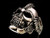 Sterling silver Skull ring Viking Warrior and winged Helmet high polished and antiqued 925 silver