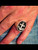 Sterling silver men's Sailor ring Big Anchor Navy symbol with Black enamel high polished 925 silver