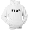 Nuts ~ Unisex  Fleece Pullover Hoodie ~  WHITE