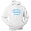 Tweet Me Right ~ Unisex  Fleece Pullover Hoodie ~  WHITE