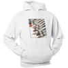 Flesh  ~ Unisex  Fleece Pullover Hoodie ~  WHITE
