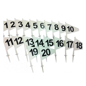 Numbered Boundary Flag Set 1-20 Numbered Boundary Flag Set 1-20