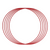 90cm Red Solid Hula Hoop