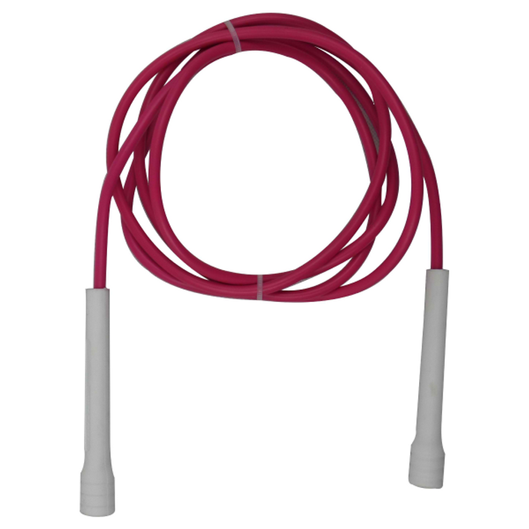 2.1m Skipping Rope - Pink Cord and White Handles