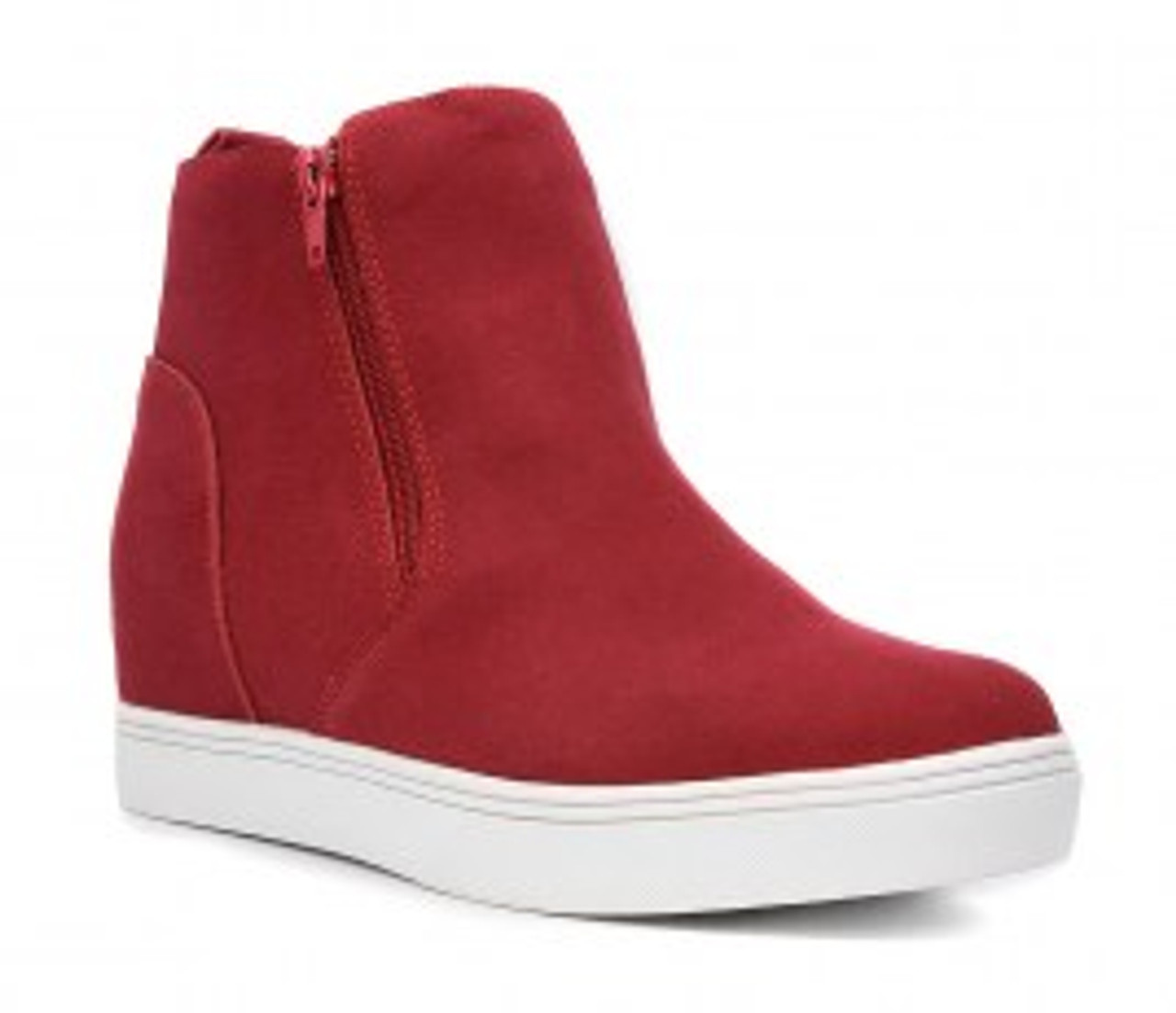 CORKYS HUNT RED SUEDE BOOTIES 