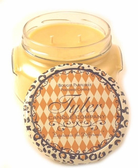 GLAMOUR WORLD - Selective in natures and effortlessy timeless... Intricate blend of alluring violet, sensual sandalwood and rich vanilla strike the prefect balance between masculine and feminine...
Tyler Candles have grown to be one of the top selling candle lines available. Their special blend of soy and paraffin wax has produced one of the finest candles on the market. Tyler uses the finest quality waxes and opulent fragrance oils available to create the ultimate aroma experience. Each candle is hand-poured, ensuring even burning and maximum fragrance saturation. All jars are guaranteed to fragrance a room in minutes!