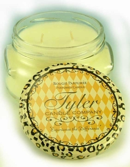 FRENCH MARKET - Fresh floral with notes of gardenia and tuberose. Extremely unique! Tyler Candles' special blend of soy and paraffin wax has produced one of the finest candles on the market. Tyler uses only the finest quality waxes and opulent fragrance oils available to create the ultimate aroma experience. Each candle is hand-poured, ensuring even burning and maximum fragrance saturation. All jars are guaranteed to fragrance a room in minutes!
