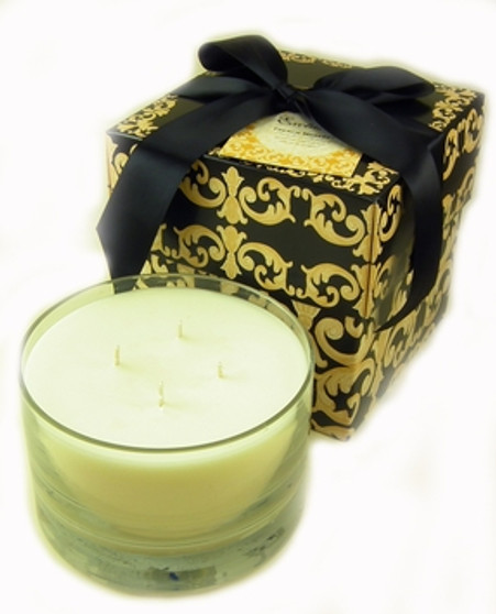  EXCLUSIVE TYLER 40 oz 4-Wick Scented Jar Candle
Dimensions are 4.5 inches tall x 6 inches in diameter.
Tyler Candles have grown to be one of our top selling candle lines. Tyler Candles' special blend of soy and paraffin wax has produced one of the finest candles on the market. Tyler uses only the finest quality waxes and opulent fragrance oils available to create the ultimate aroma experience. Each candle is hand-poured, ensuring even burning and maximum fragrance saturation. All jars are guaranteed to fragrance a room in minutes!