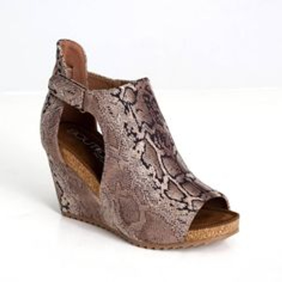 CORKYS SUNBURST BROWN SNAKE WEDGE